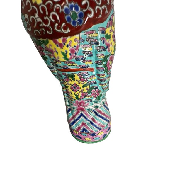 Antique Chinese Famille Rose Porcelain Shao Lao- God Of Longevity- Signed- Read - Picture 11 of 16